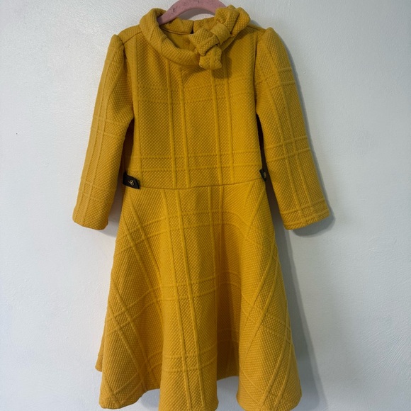Janie and Jack Other - Janie and Jack Mustard Textured Dress
